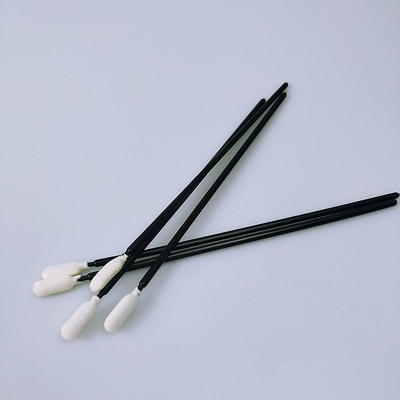 Black Handle 6.6 Inch Foam Cleaning Swabs Clean Product Hard To Reach Place Clean