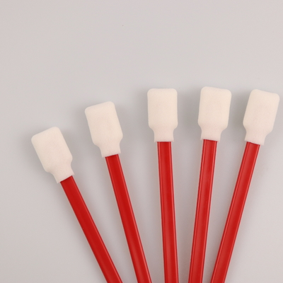 125mm Pp Stick Cotton Nonwoven Foam Tip Swab With PP Stick