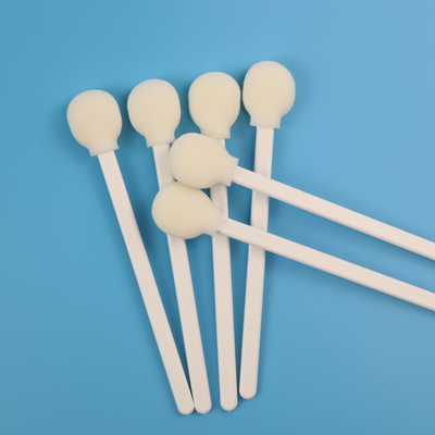 White PP Stick Medical Devices Cleaning Foam Tip Swab quick absorption