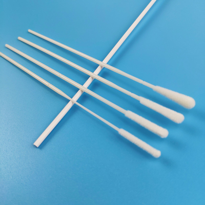 15cm EO Sterile Flocked Nylon Nasal Specimen Collection Swabs With Breaking Point