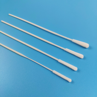 15cm EO Sterile Flocked Nylon Nasal Specimen Collection Swabs With Breaking Point