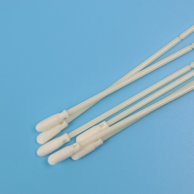 15cm Medical Sterile Foam Tip Oral Sampling Flocked Swab With ABS Stick