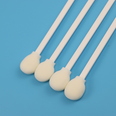 White PP Stick Round Foam Tip TOC Nasopharyngeal  Specimen Collection Swab