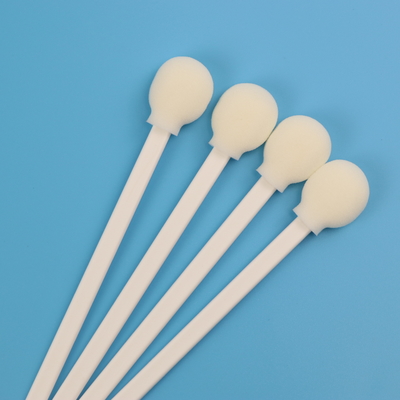 White PP Stick Round Foam Tip TOC Nasopharyngeal  Specimen Collection Swab