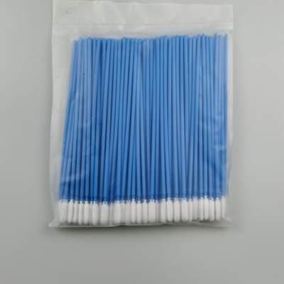 165mm Long Polypropylene  Handle Foam Tip Swabs Round Head