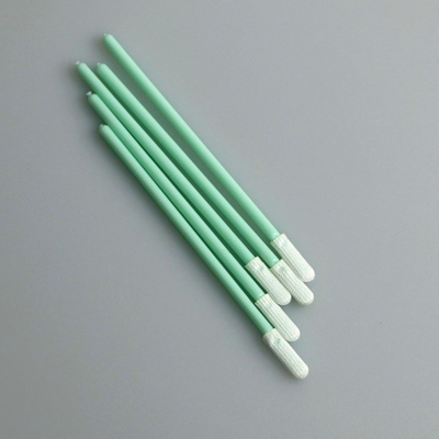 70mm Double Knitted Flat Mini Head Polyester Swab Applicator With PP Stick