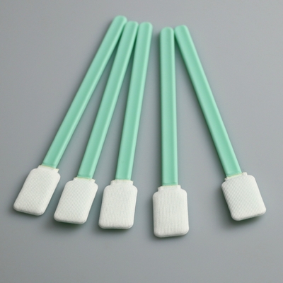 PP Stick Knitted Rectangle Spun Polyester Swab For TOC Specimen Collection