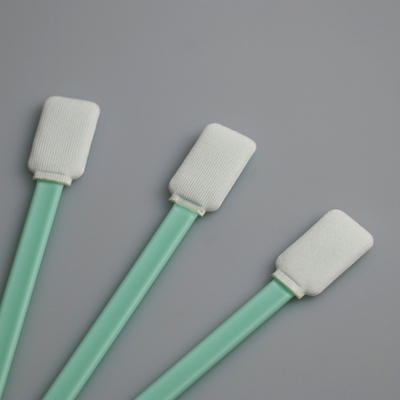 PP Stick Knitted Rectangle Spun Polyester Swab For TOC Specimen Collection