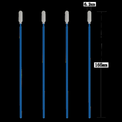 Lint Free 165mm Long Handle Cleanroom Foam Tip Swabs For Grooves