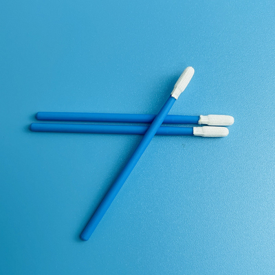 3.8mm Mini Round Head Slots Polyester Cleaning Swabs For Cleanroom