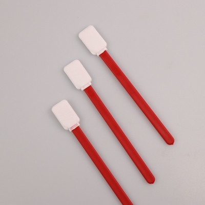 Square TOC Specimen Collection Polyester Swab With 125mm Red PP Stick