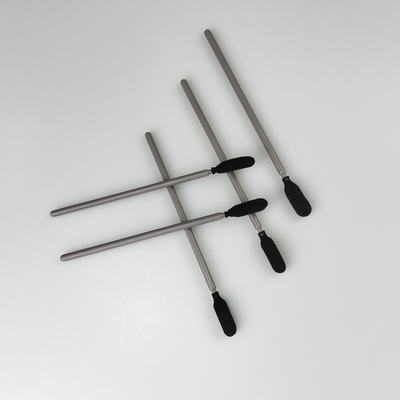 Gray PP Stick Industrial Black Foam Tip Swabs Dust Free