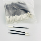 Spiral Pointy Foam Tip Swabs Black For Printer Electronic Cleaning