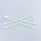3MM Double Pointy Tipped Swab With Paper Stick Purified Cotton