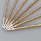 Biodegradable Wooden Stick Mini Pointed Cotton Swab For Industrial Use