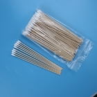 6" Eco Friendly Long Wooden Stick Cotton Bud Swab For Daily Use