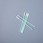TX743B Micro Cotton Swabs Stick , Fabric Swabs White Head Green Stick
