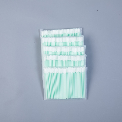 PCB Foam Cleaning Swabs , Fiber Optic Cleaning Swabs 68 Mm Total Length