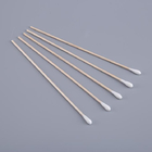 Household Wood Stick Cotton Swabs , 100 Pcs / Bag Cosmetic Cotton Swabs