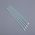 Polypropylene Handle Polyester Swab , Knitted Fiber Cleaning Swabs Q Tips