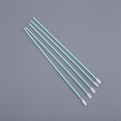 Polypropylene Handle Polyester Swab , Knitted Fiber Cleaning Swabs Q Tips