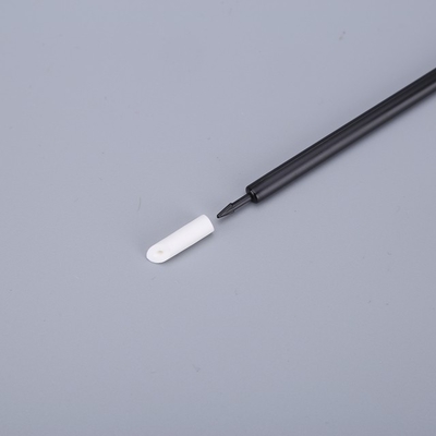 Beveled PU Clean Room Cotton Swabs , Disposable Swabs Black PP Stick