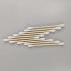 ECO Biodegradable Bamboo Handle Double Head Cotton Bud Swab in Paper Box