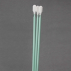 165mm Long Handle Polyester Flat Round Head Cleanroom Lint Free Swabs