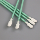 China Supplier Extra Long Handle Cleanroom Lint Free Round Dacron Tip Polyester Swab