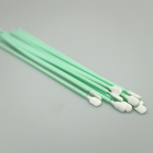 China Supplier Extra Long Handle Cleanroom Lint Free Round Dacron Tip Polyester Swab