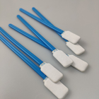 Square Flat Head 125mm Lint Free Dacron Swabs With PP Stick
