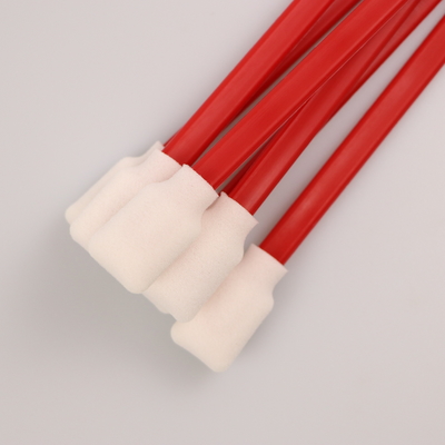 125mm Pp Stick Cotton Nonwoven Foam Tip Swab With PP Stick