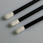 Rigid Black PP Stick Foam Tip Cleaning Swabs For PCB Electronics