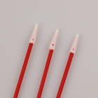 100pcs Industrial Use Red PP Stick Mini Pointed Foam Swab For Headset Cleaning