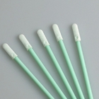 70mm Double Knitted Flat Mini Head Polyester Swab Applicator With PP Stick