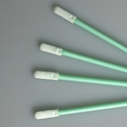 70mm Double Knitted Flat Mini Head Polyester Swab Applicator With PP Stick