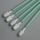 165mm Long Handle Cleanroom Polyester Swab For Industrial Cleaning