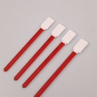Square TOC Specimen Collection Polyester Swab With 125mm Red PP Stick