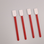Square TOC Specimen Collection Polyester Swab With 125mm Red PP Stick