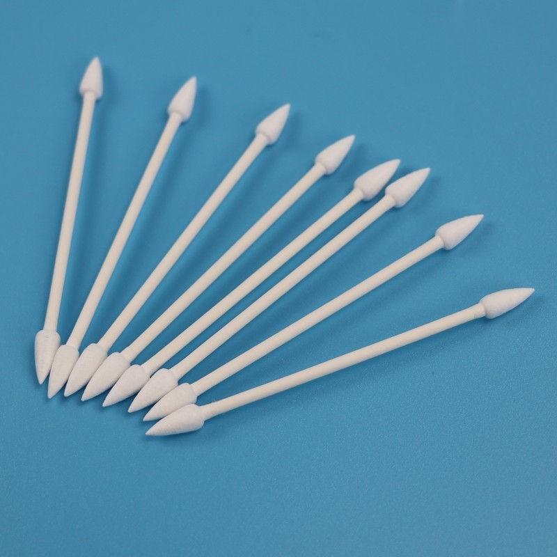4.7mm Biodegradable Paper Stick Double Pointed Qtips Cotton Swab For Cleanroom