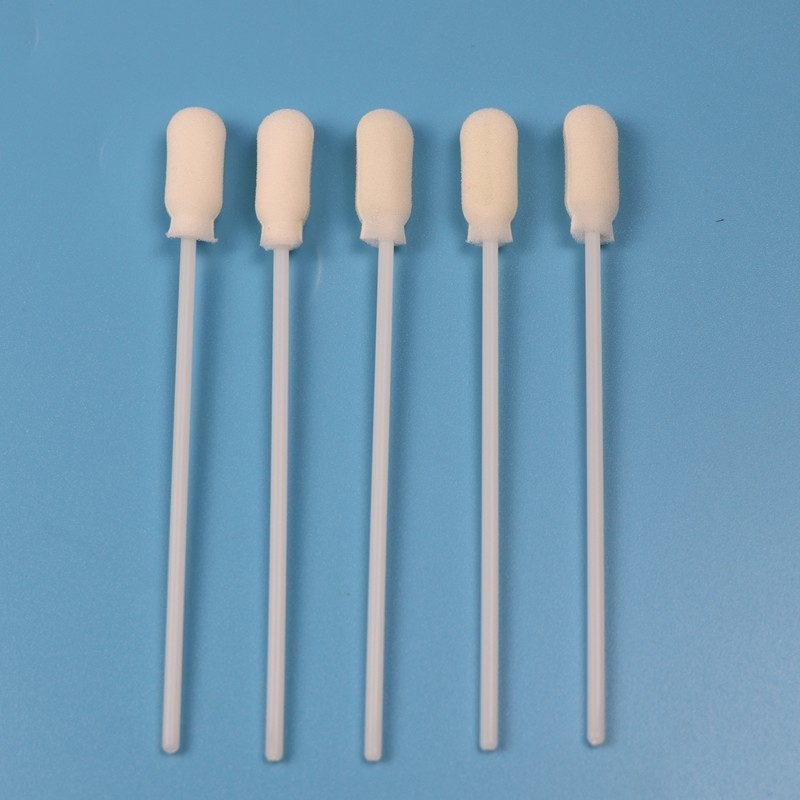ABS Stick 10cm Large Round Foam Tip Disposable Sampling Swab Sterile