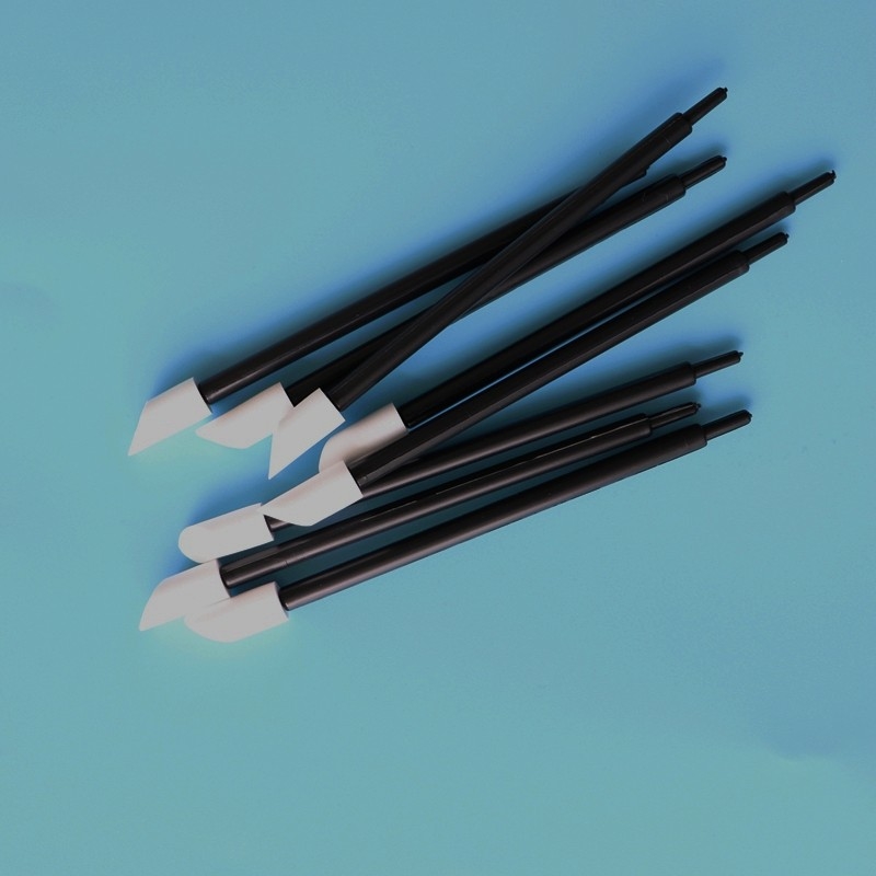 Black PP Stick 8mm PU Foam Swab High Absorbency Printhead Cleaning Swab