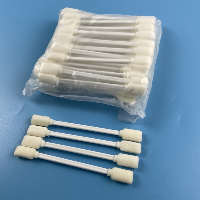 PU Foam Printer Cleaning Swab Cleanroom Grade Disposable With PP Stick 12pcs/bag