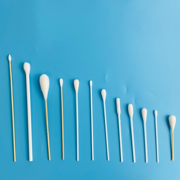 Sterile Sample Collection Swab Cotton Tipped EO Standard Medical Swab