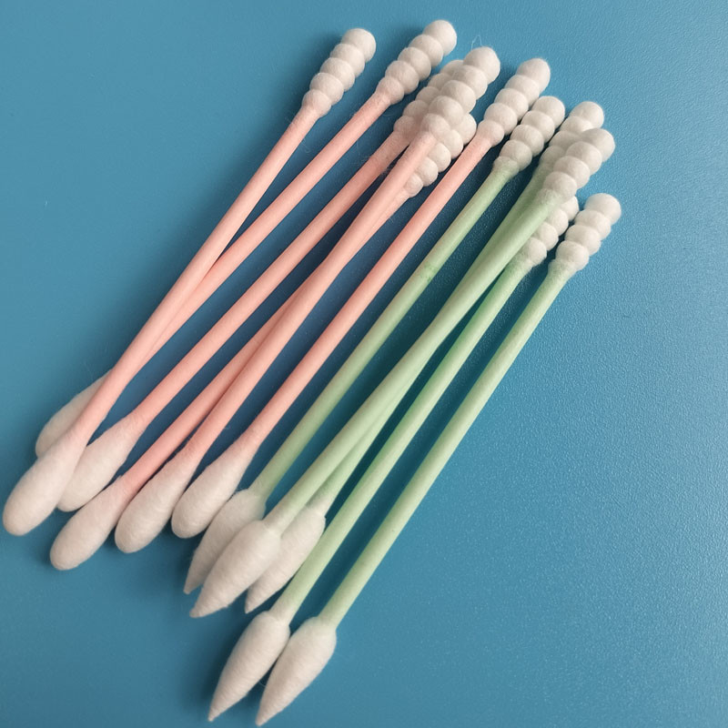 50pcs/Bag Eco-Friendly Paper Stick Cosmetic Cotton Swab Buds For Makeup Application