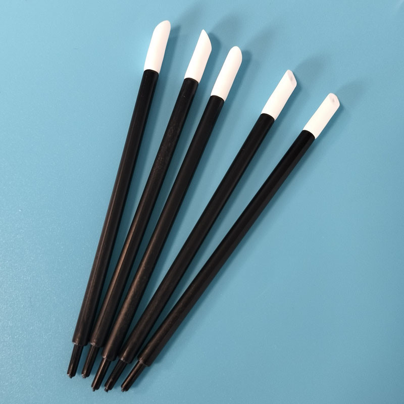 T-11 Lint Free Black Handle Mold Cleaning Swab 5mm PU Foam Swab For Printer Cleaning