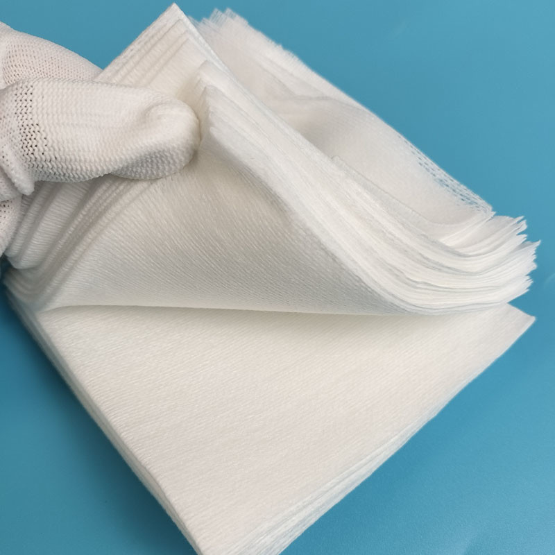 High Absorbency White Industrial Cleanroom Wipes For Printer Cleaning