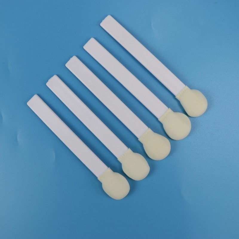 Disposable White PP Stick Foam Tip Swabs Big Round Sponge Stick Foam Head Medical Swab