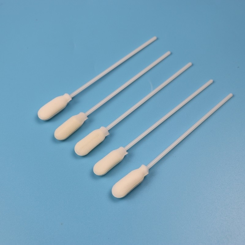 10mm Big Round Sponge Stick Foam Tip Specimen Collection Swab Individual Packing