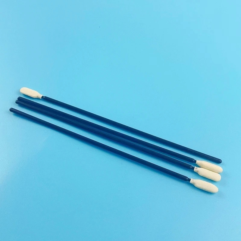 Extended Handle Foam Swab Blue/Green/Black Foam Tip Swab With 165mm Long Handle